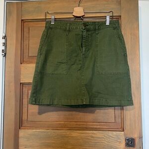 J. Crew Forest Green Mini Skirt